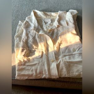 Long sleeve, white see though, blouse